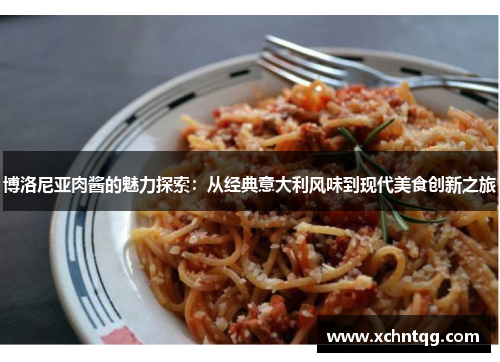 博洛尼亚肉酱的魅力探索：从经典意大利风味到现代美食创新之旅